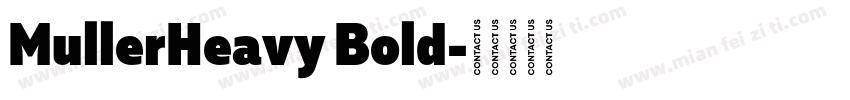 MullerHeavy Bold字体转换